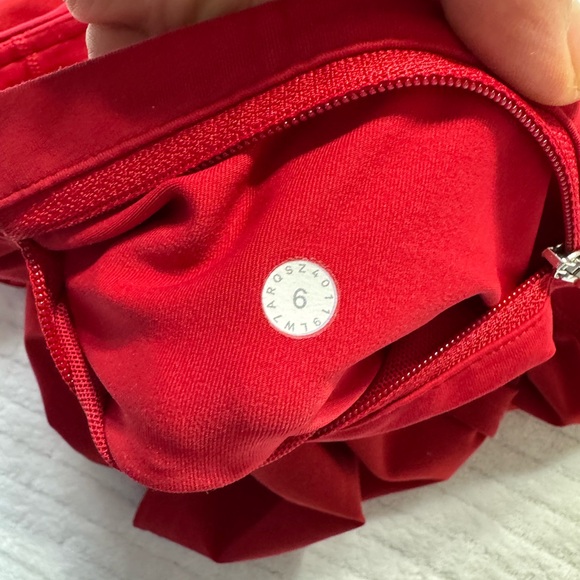 lululemon athletica Women's Bold Red Athletic Shorts - Picture 4 of 5